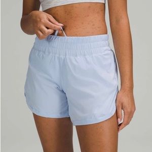 Lululemon Track That Mid-Rise Lined Short 5" BLUE LINEN